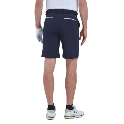 GoPlayer men's punched elastic golf shorts (blue gray)