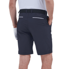 GoPlayer men's punched elastic golf shorts (blue gray)
