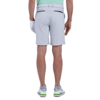 GoPlayer men's punched elastic golf shorts (light gray)