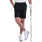 GoPlayer メンズ パンチング エラスティック ゴルフ ショーツ (ライト グレー)