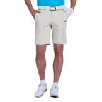 GoPlayer男沖孔彈性高爾夫短褲(淺灰)2025
