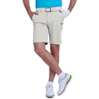 GoPlayer男沖孔彈性高爾夫短褲(淺灰)2025