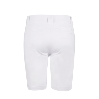 GoPlayer Men's Elastic Waist Golf Shorts (White)