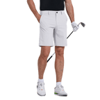 GoPlayer メンズ ゴムウエスト ゴルフ ショーツ (ホワイト)