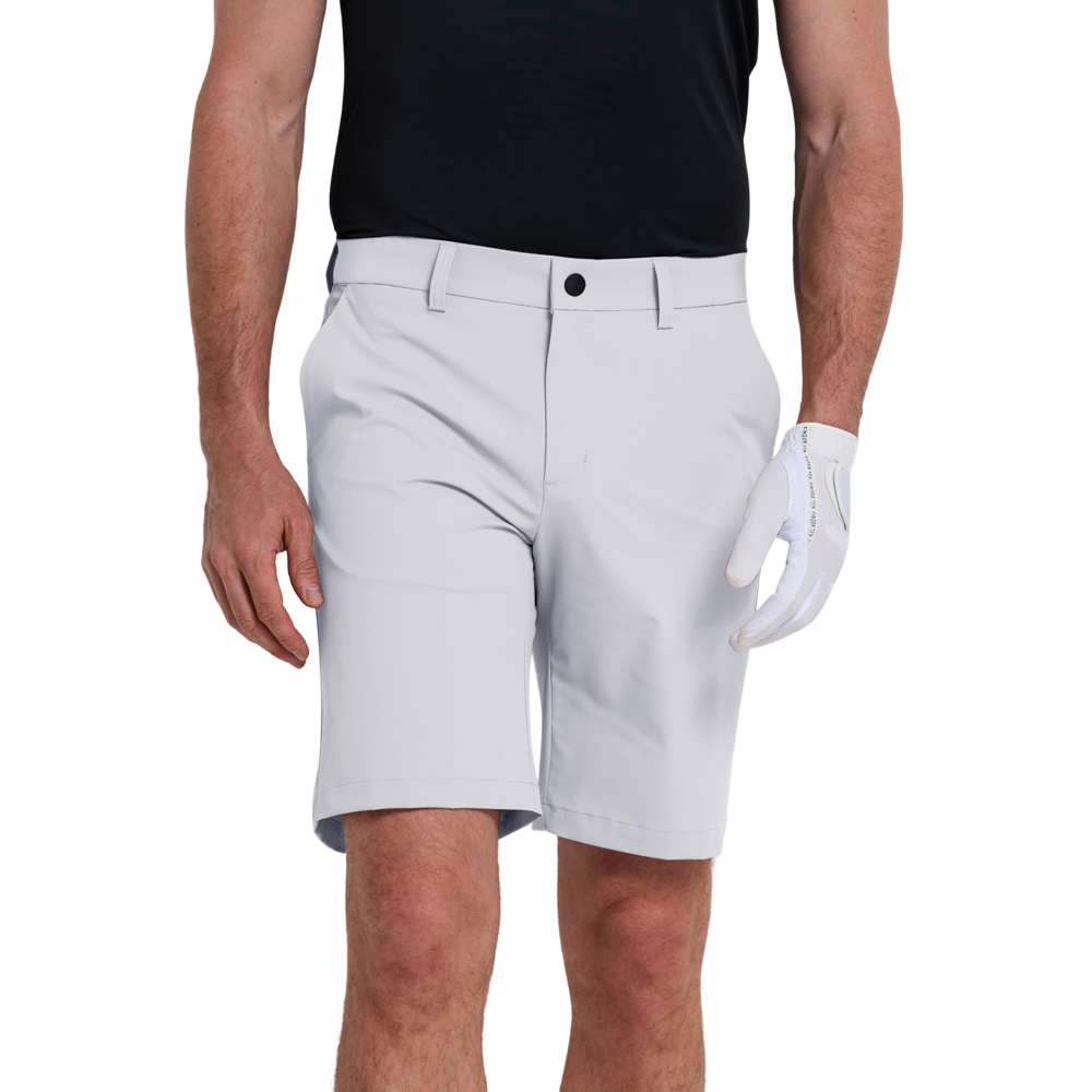 GoPlayer彈性腰圍快乾高爾夫短褲(白)