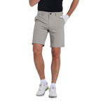 GoPlayer メンズ ゴムウエスト ゴルフ ショーツ (ライトグレー)