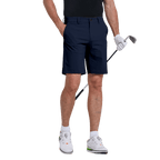 GoPlayer メンズ ゴムウエスト ゴルフ ショーツ (ネイビー ブルー)