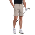 GoPlayer Men's Elastic Waist Golf Shorts (khaki)