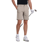 GoPlayer Men's Elastic Waist Golf Shorts (khaki)