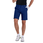 GoPlayer メンズ エラスティック ウエスト ゴルフ ショーツ (グレー ブルー)