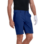 GoPlayer メンズ エラスティック ウエスト ゴルフ ショーツ (グレー ブルー)