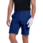 GoPlayer メンズ エラスティック ウエスト ゴルフ ショーツ (グレー ブルー)