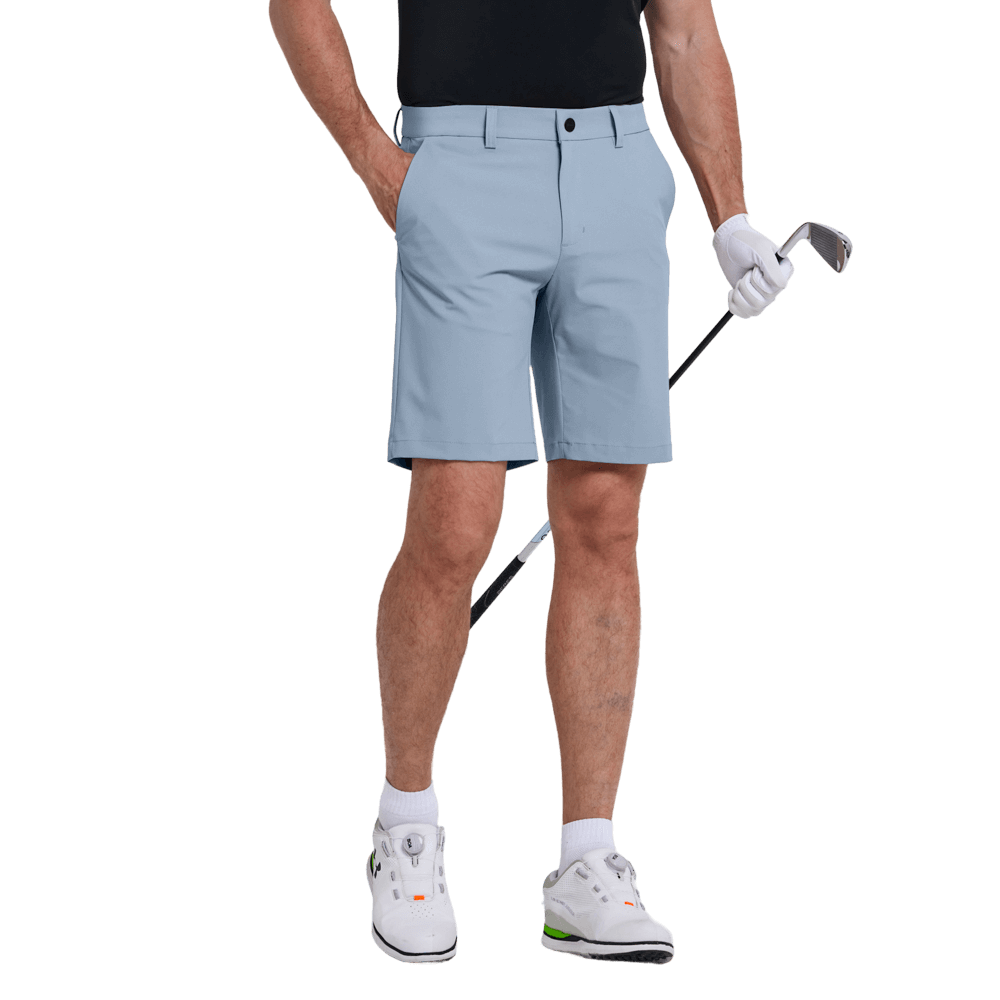GoPlayer Men's Elastic Waist Golf Shorts (Sailor Blue)