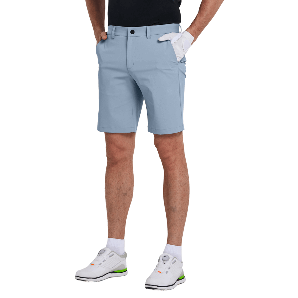 GoPlayer Men's Elastic Waist Golf Shorts (Sailor Blue)