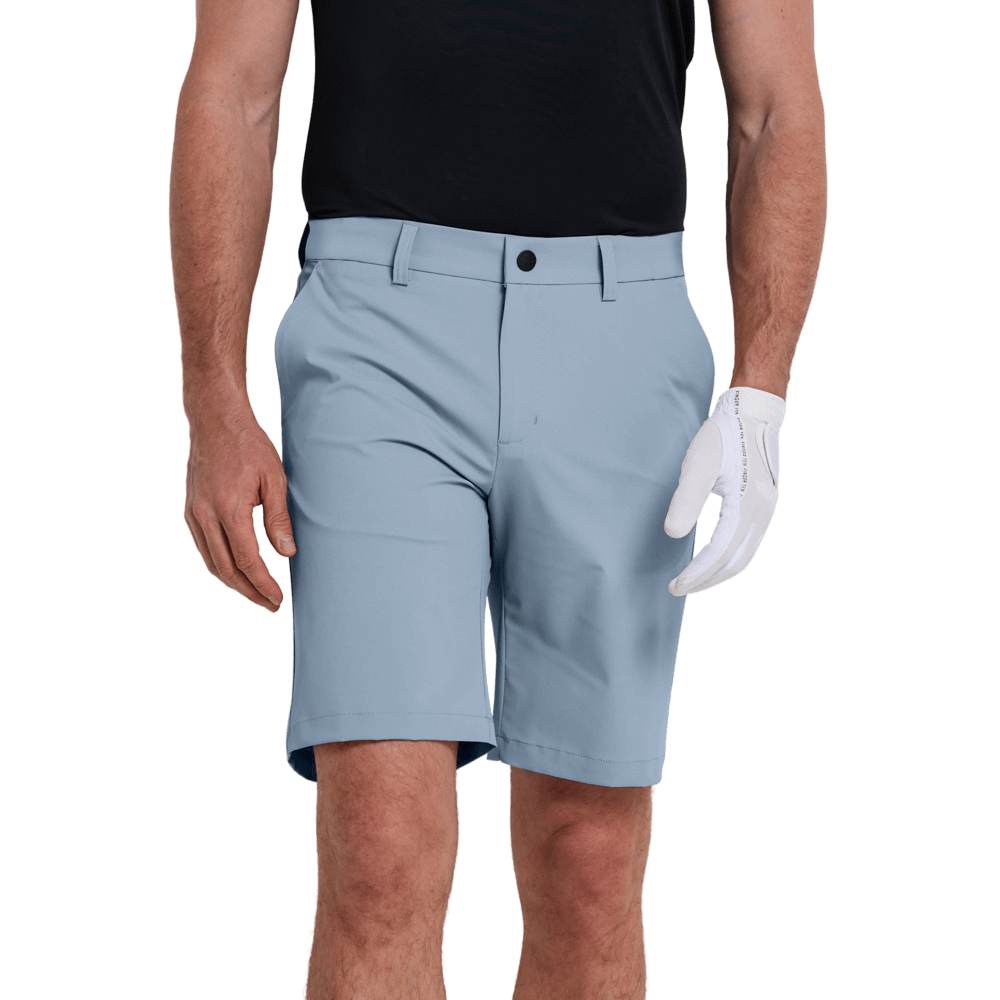 GoPlayer Men's Elastic Waist Golf Shorts (Sailor Blue)