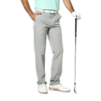 GoPlayer Men's Elastic Waist Golf Pants (Light Gray)