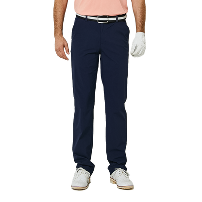 GoPlayer Men's Elastic Waist Golf Pants (Navy Blue)