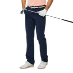 GoPlayer メンズ ウエストゴム ゴルフ パンツ (ネイビー ブルー)