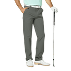 GoPlayer男彈性腰高爾夫長褲(中灰)