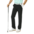 GoPlayer Men's Elastic Waist Golf Pants (Black)