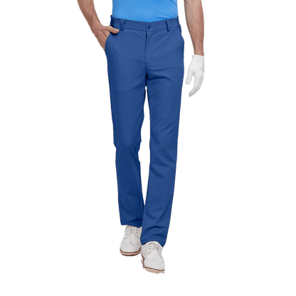 GoPlayer Men's Elastic Waist Golf Pants (Grey Blue)