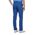 GoPlayer男彈性腰高爾夫長褲(灰藍)