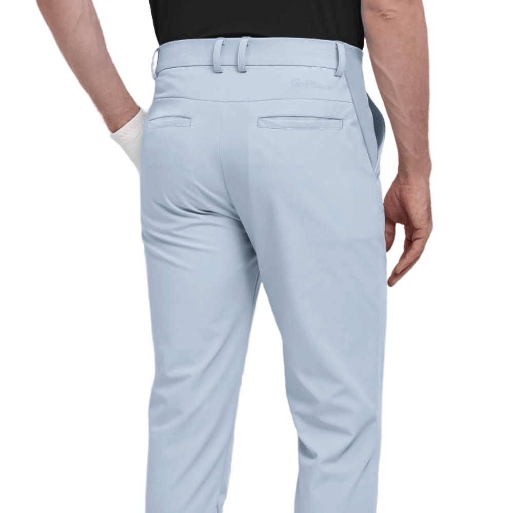 GoPlayer Men's Elastic Waist Golf Pants (Sailor Blue)