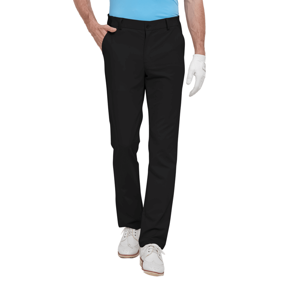 GoPlayer Men's Elastic Waist Golf Pants 2023 (Black)