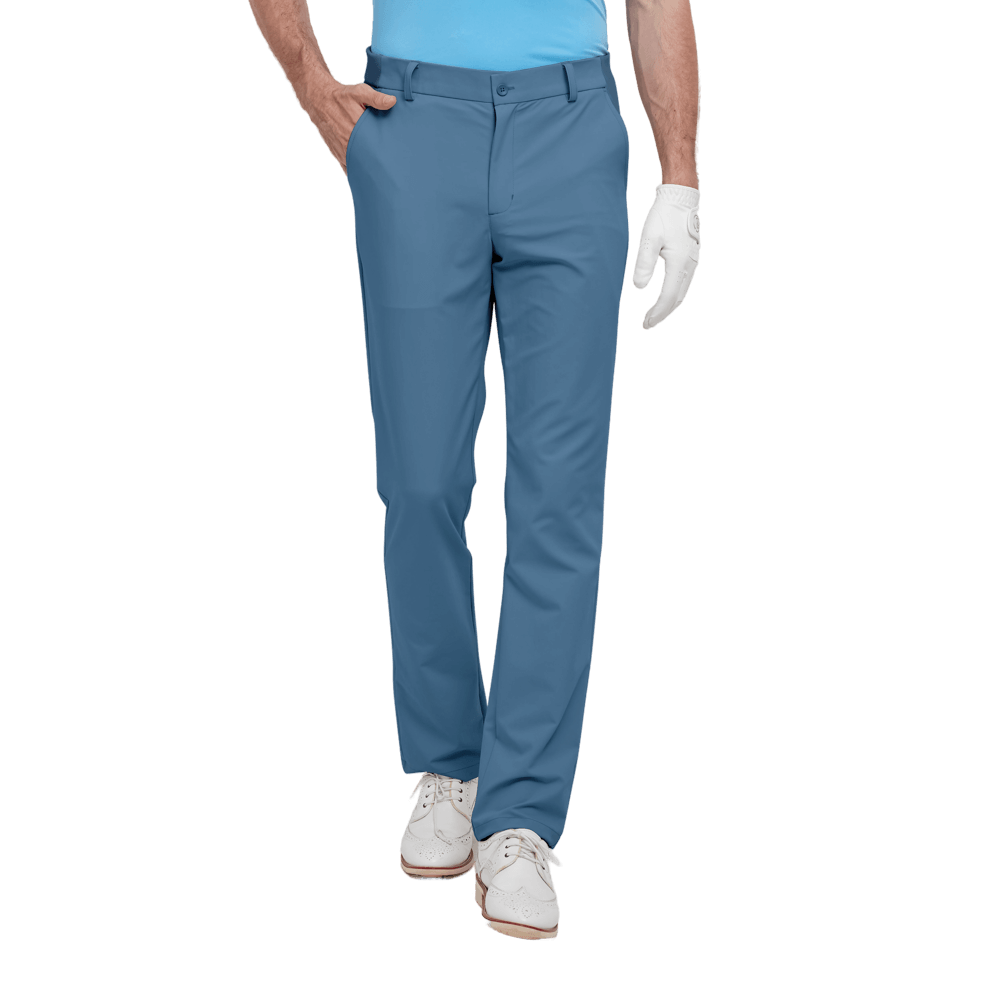 GoPlayer Men's Elastic Waist Golf Pants 2023 (Light Blue)