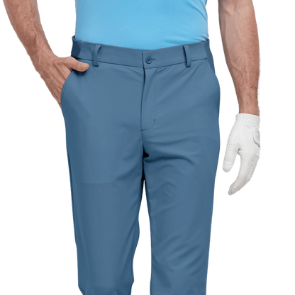 GoPlayer Men's Elastic Waist Golf Pants 2023 (Light Blue)