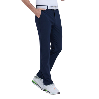 GoPlayer Men's Perforated Breathable Golf Trousers (Navy Blue)