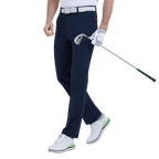 GoPlayer Men's Perforated Breathable Golf Trousers (Navy Blue)