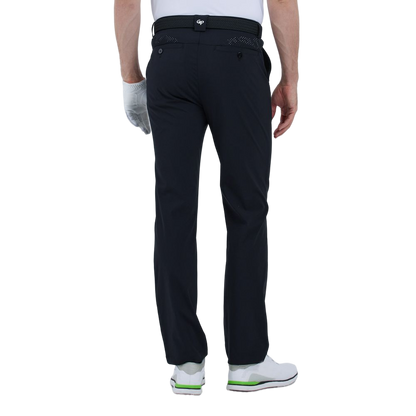 GoPlayer Men's Perforated Breathable Golf Pants (Black)