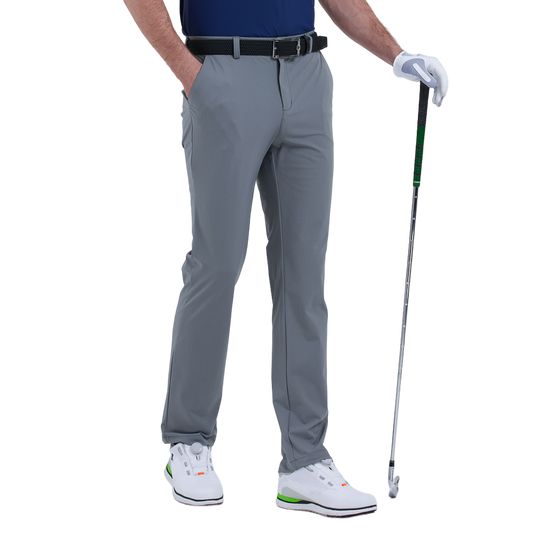 GoPlayer Men's Perforated Breathable Golf Pants (Navy Blue)
