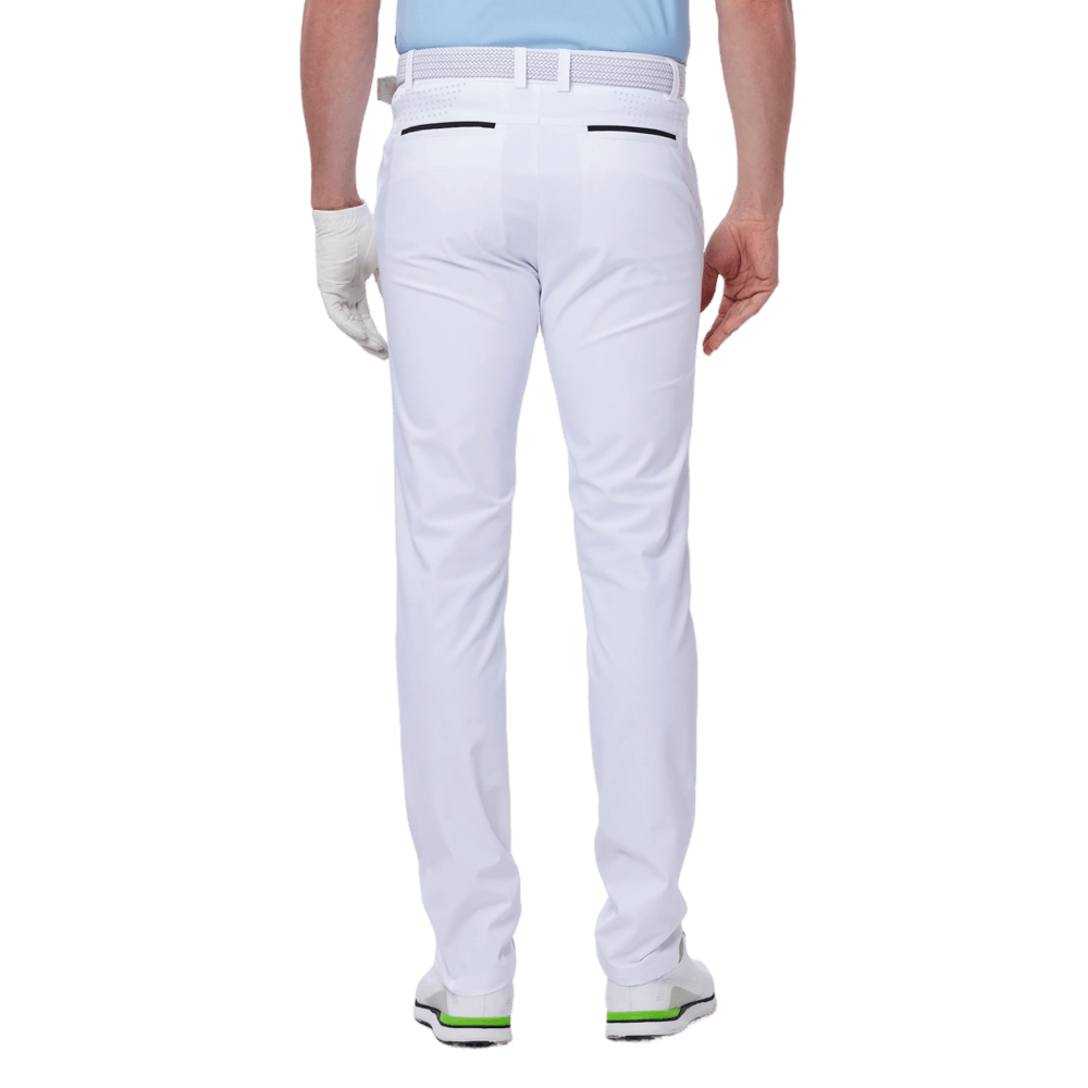 GoPlayer Men's Super Elastic Perforated Golf Trousers (White) 2024