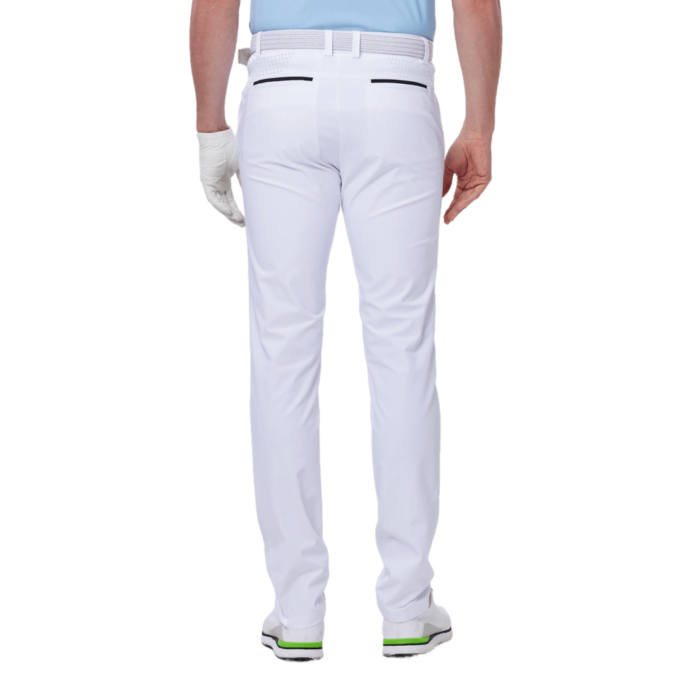 GoPlayer Men's Perforated Water-Repellent Golf Trousers (White) 2024