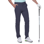 GoPlayer Men's Super Elastic Perforated Golf Trousers (Blue Gray) 2024