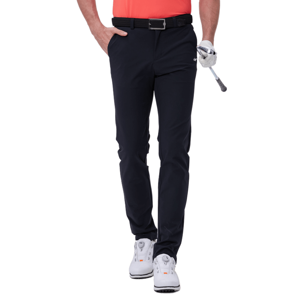 GoPlayer Men's Super Elastic Perforated Golf Trousers (White) 2024