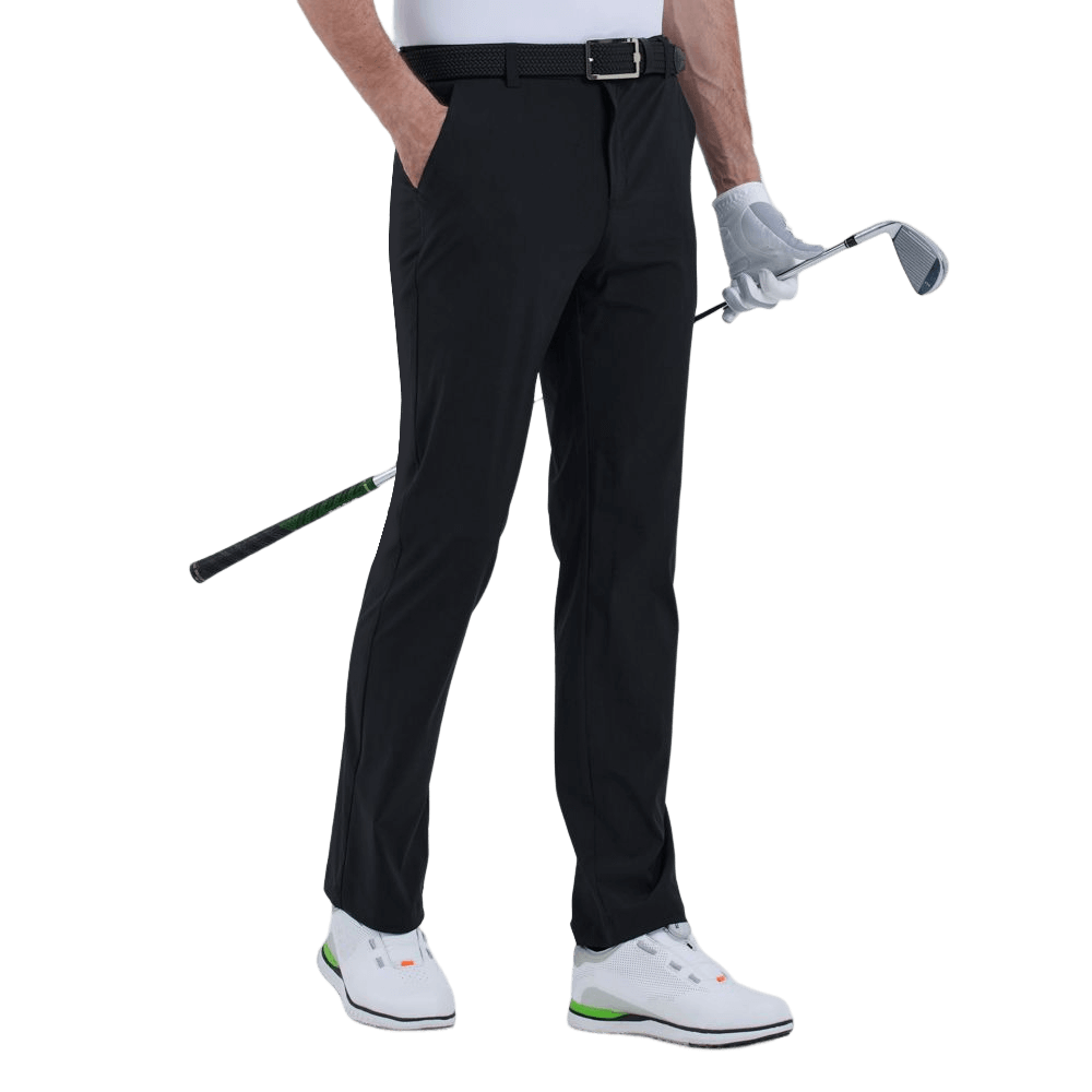 GoPlayer Men's Super Elastic Perforated Golf Trousers (White) 2024