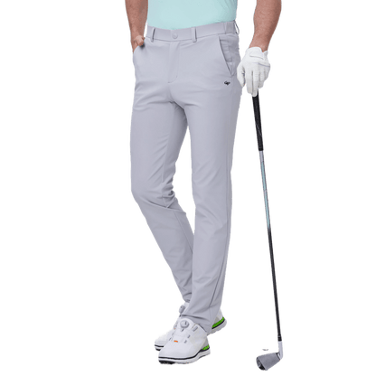 GoPlayer Men's Super Elastic Perforated Golf Trousers (White) 2024