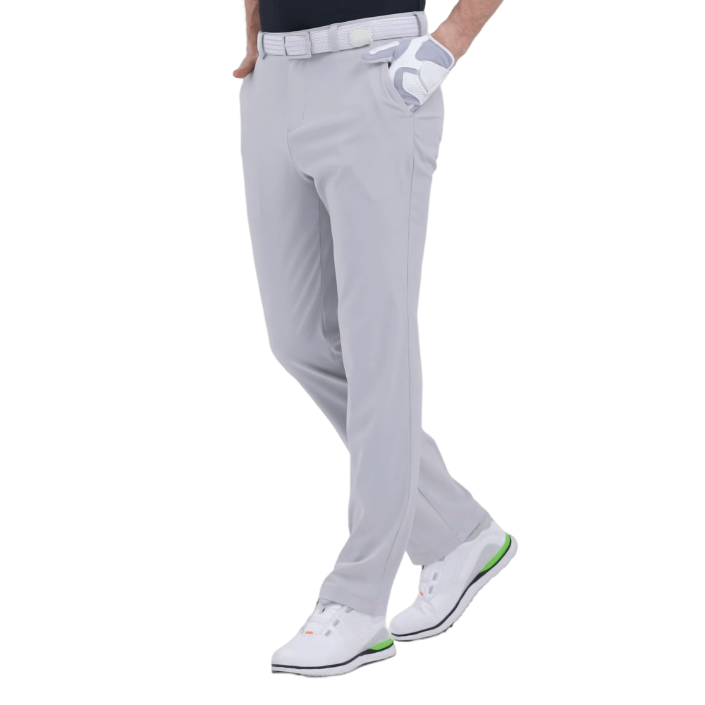 GoPlayer Men's Super Elastic Perforated Golf Trousers (White) 2024