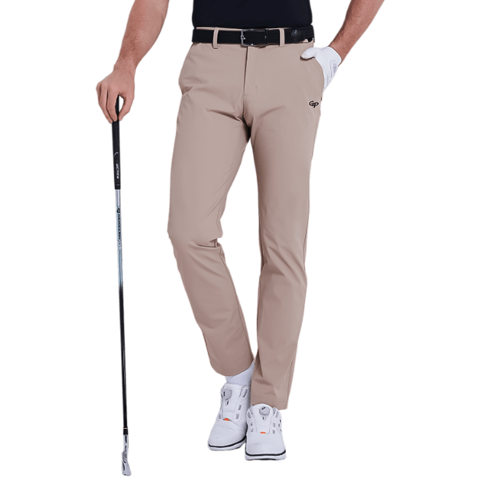 GoPlayer メンズ 吸湿速乾ゴルフパンツ（カーキ）2025