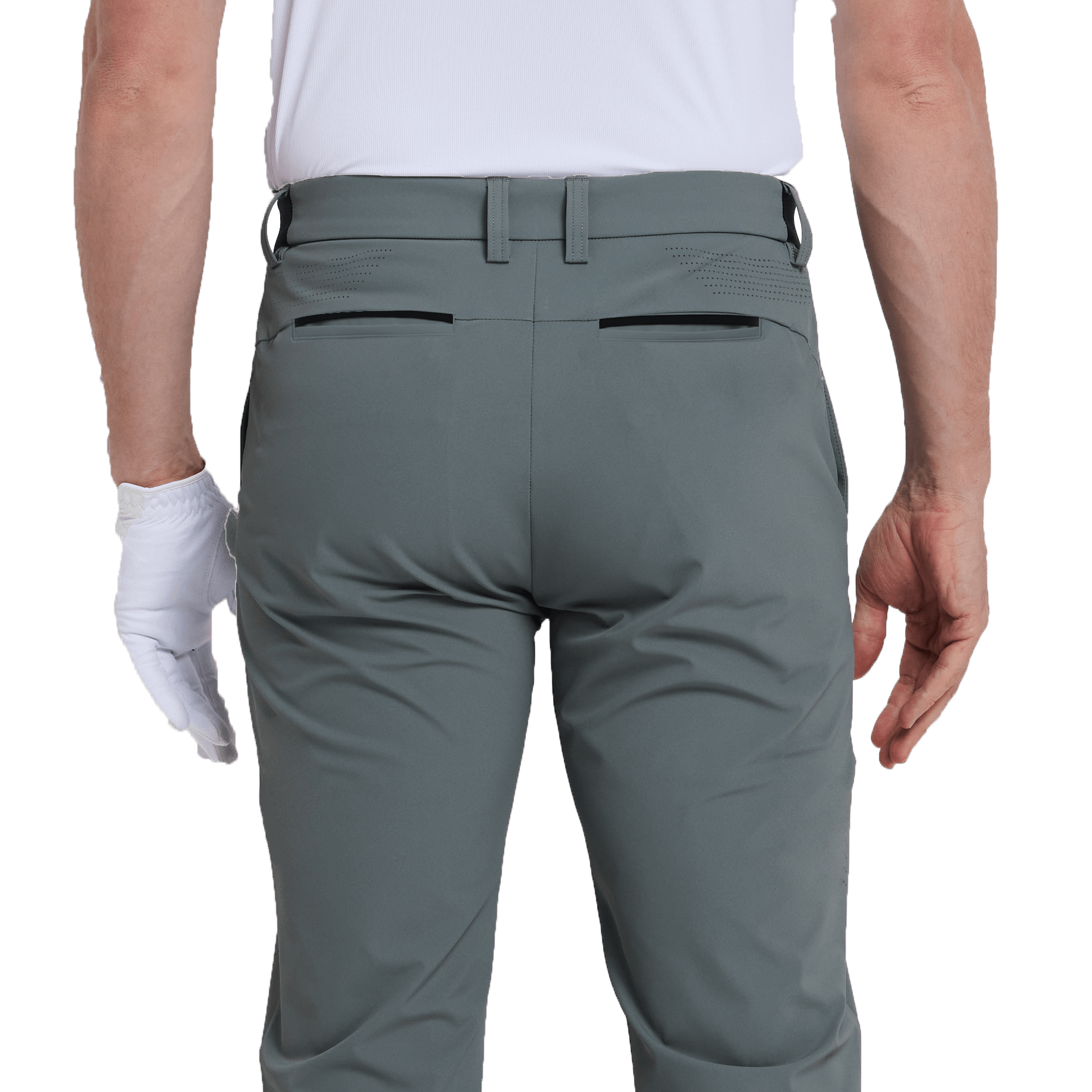 GoPlayer メンズ 吸湿速乾ゴルフパンツ（ダークグレー）2025