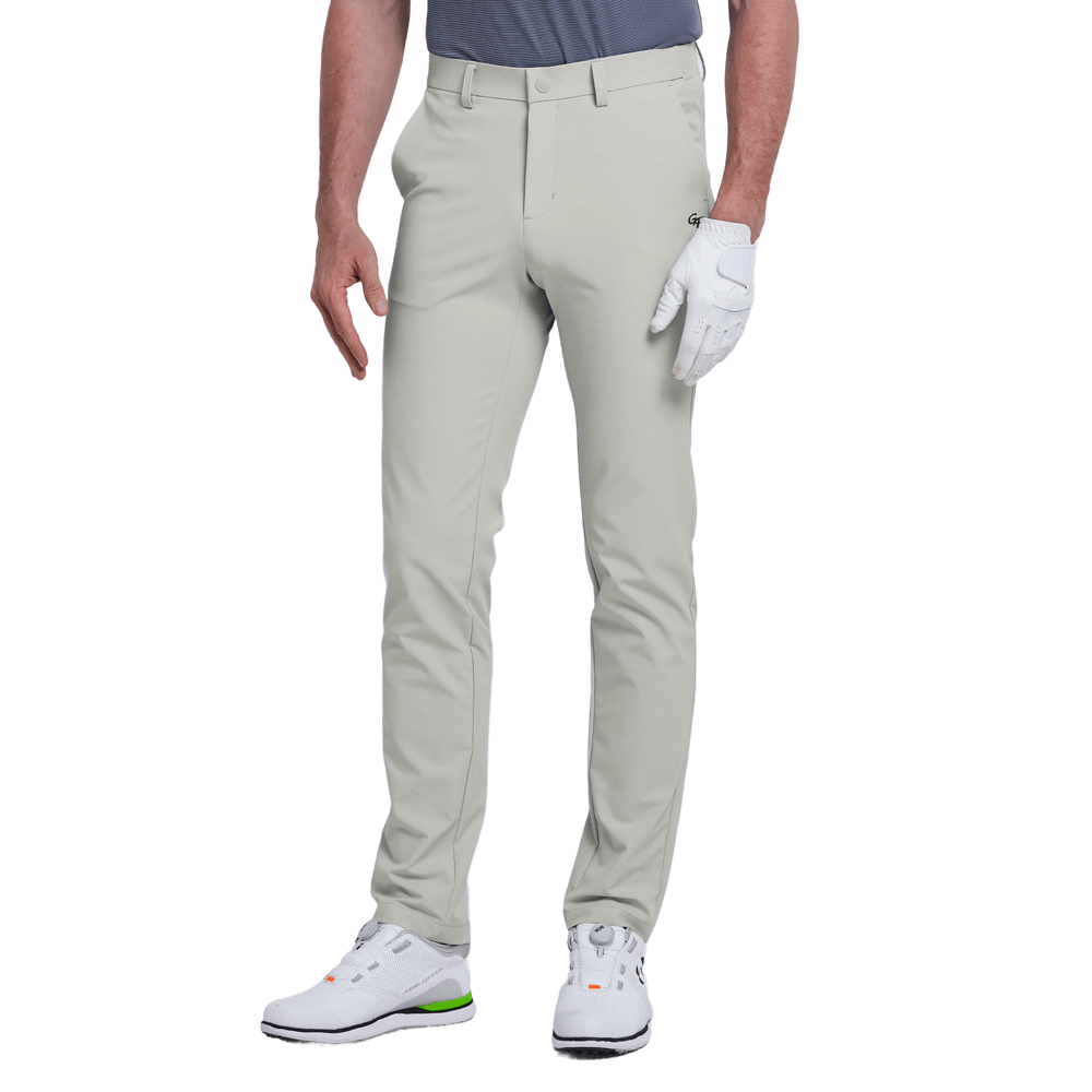 GoPlayer メンズ 吸湿速乾ゴルフパンツ（ライトグレー）2025