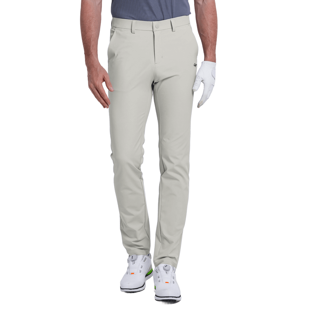 GoPlayer メンズ 吸湿速乾ゴルフパンツ（ライトグレー）2025