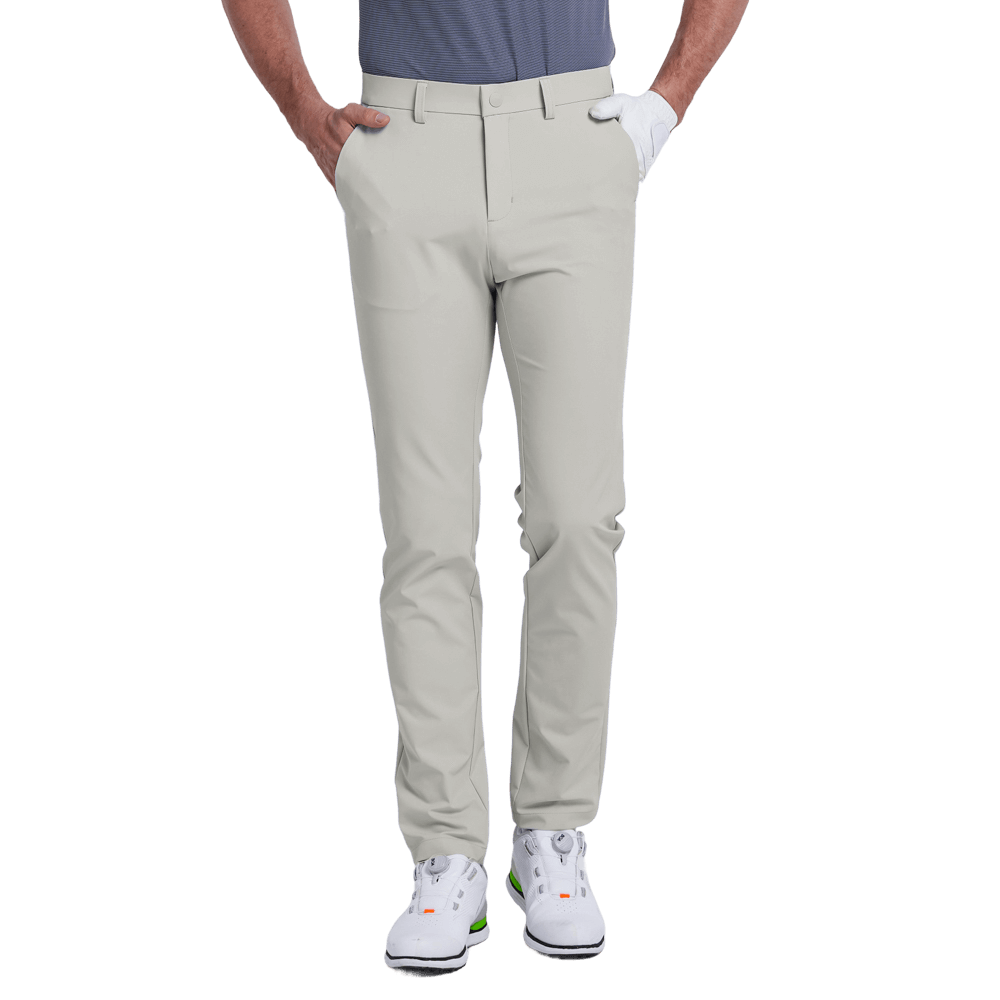 GoPlayer メンズ 吸湿速乾ゴルフパンツ（ライトグレー）2025