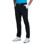 GoPlayer Men's Elastic Waist Punching Golf Pants (Black)