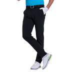 GoPlayer Men's Elastic Waist Punching Golf Pants (Black)