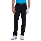 GoPlayer Men's Elastic Waist Punching Golf Pants (Black)