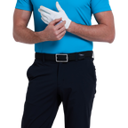 GoPlayer Men's Elastic Waist Punching Golf Pants (Black)